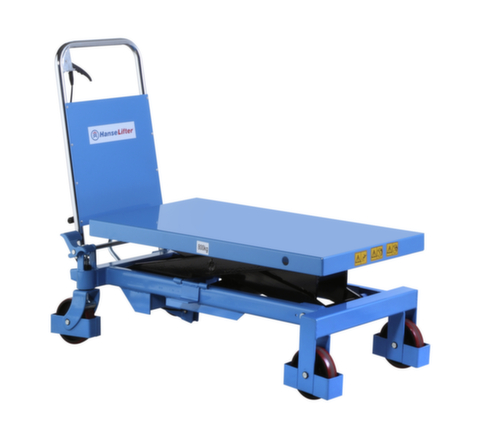 Hanselifter Scherenhubtisch mit manuellem Hubantrieb, 800 kg Traglast, 1000x515 mm