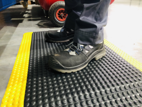 Schwer entflammbare Anti-Ermüdungsmatte DUPLEX PRO Ergo, Länge x Breite 1000 x 600 mm