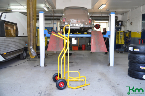 Kongamek Reifenkarre, gelb, Luft-Bereifung