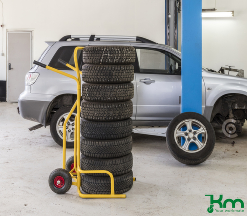 Kongamek Reifenkarre, gelb, Luft-Bereifung