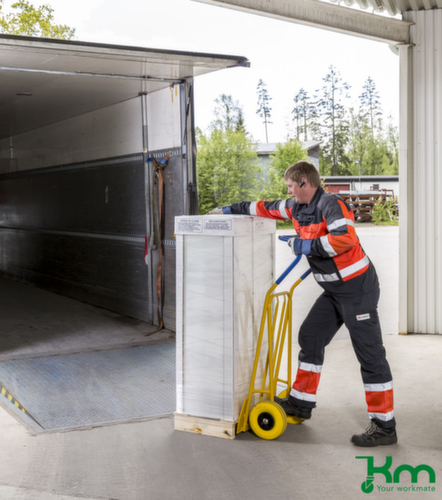 Kongamek Sackkarre mit Klappschaufel, Traglast 250 kg, Polyurethan-Bereifung