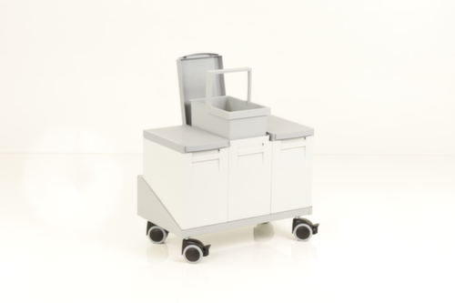 Fahrgestell für 3 Wertstoff-Sammelboxen, für 15 l Behälter