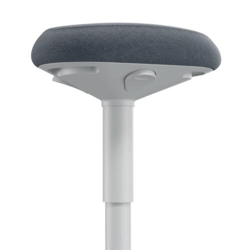 Leitz Sitz-Steh-Hocker Ergo Active, Sitz grau, rutschfester Fußunterseite