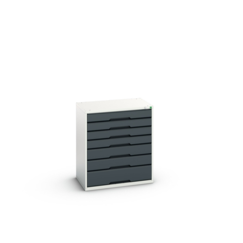 bott Schubladenschrank verso, 7 Schublade(n), RAL7035 Lichtgrau/RAL7016 Anthrazitgrau