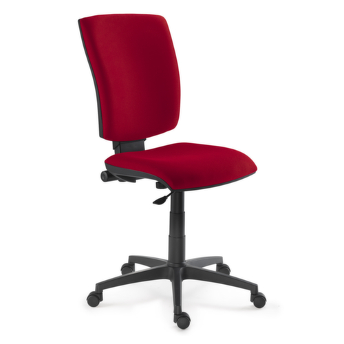 Drehstuhl mit Stoffbezug rot