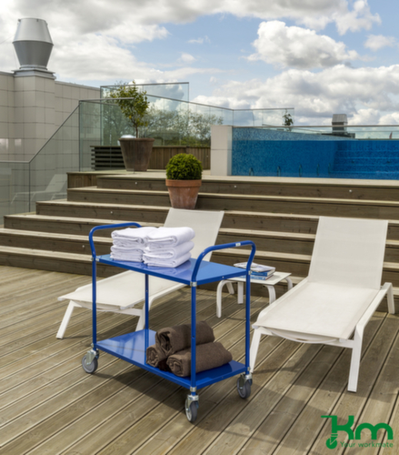 Kongamek Etagenwagen 900x440 mm, Traglast 250 kg, 2 Etagen