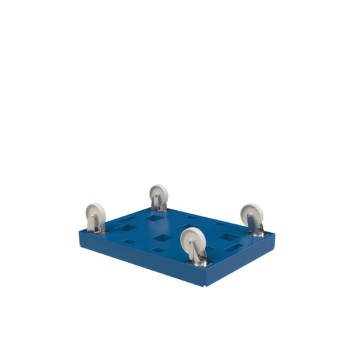 Transportroller FAVORIT XL mit Kunststoffladefläche, Traglast 300 kg, Polyamid-Bereifung