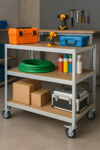 UDOBÄR Etagenwagen, Traglast 150 kg, 3 Etagen