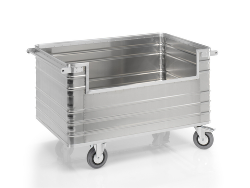 Gmöhling Alu-Kastenwagen mit Eingrifföffnung, Inhalt 945 l