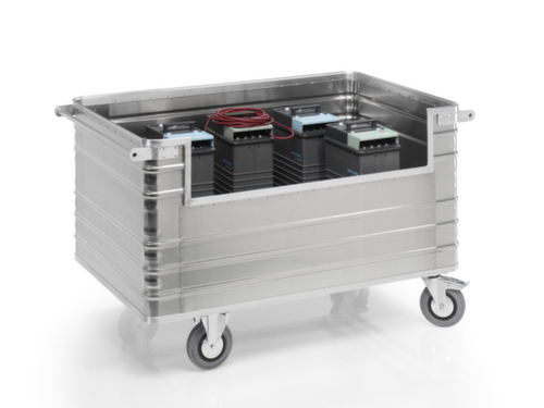 Gmöhling Alu-Kastenwagen mit Eingrifföffnung, Inhalt 945 l