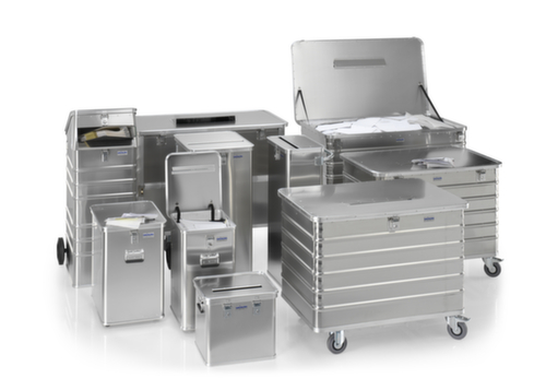 Gmöhling Alu-Akten-Entsorgungsbehälter G®-DOCU mit Einwurfschlitz mit Durchgriffsicherung