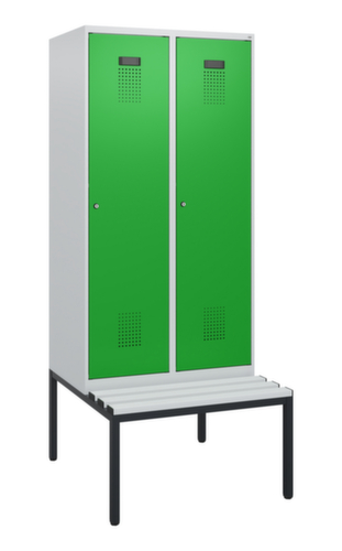 C+P Spind Evolo PLUS mit Sitzbank, Abteilbreite 400 mm
