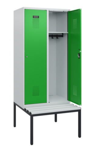 C+P Spind Evolo PLUS mit Sitzbank, Abteilbreite 400 mm