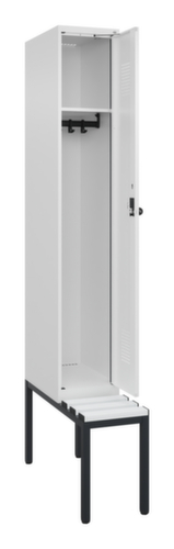 C+P Spind Evolo PLUS mit Sitzbank, Abteilbreite 300 mm