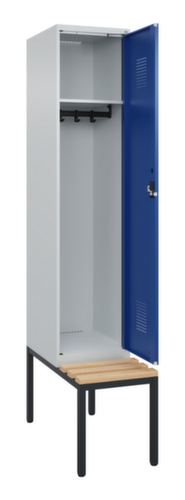 C+P Spind Evolo PLUS mit Sitzbank, Abteilbreite 400 mm