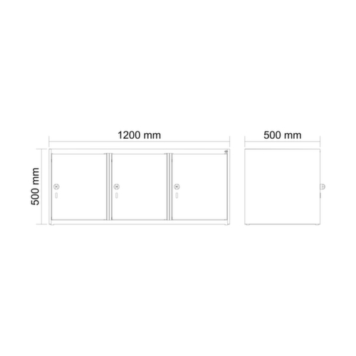 Aufsatzschrank für Spind