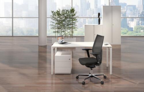 Bisley Rollcontainer Note, 3 Schublade(n), verkehrsweiß/verkehrsweiß