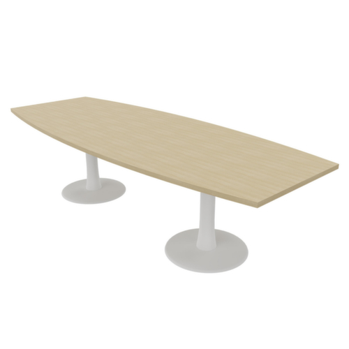 Quadrifoglio Konferenztisch IDEA+, Breite x Tiefe 2800 x 1100 mm, Platte Eiche