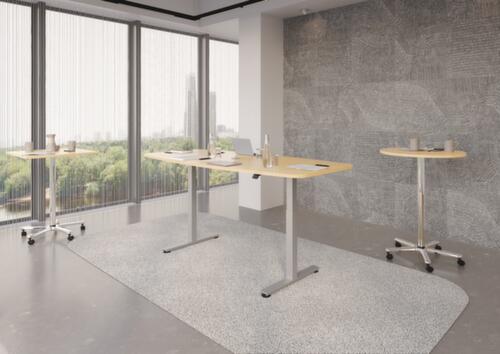 Elektrisch höhenverstellbarer Konferenztisch, Breite x Tiefe 2200 x 1030 mm, Platte weiß