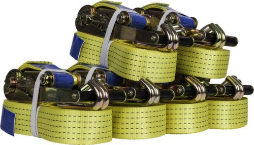 6 Zurrgurte mit Profilhaken