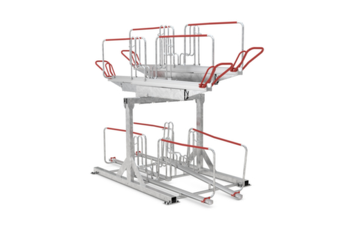 WSM Fahrrad-Doppelstockparker BikeHub Economy