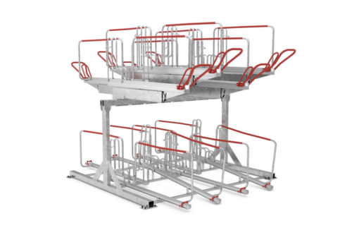 WSM Fahrrad-Doppelstockparker BikeHub Economy