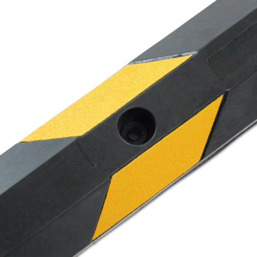 UDOBÄR Parkplatzbegrenzung, Breite 1830 mm, schwarz/gelb