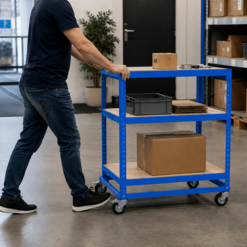 UDOBÄR Etagenwagen, Traglast 150 kg, 3 Etagen