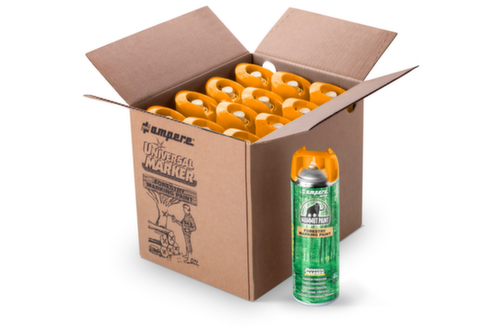 a.m.p.e.r.e. Markierfarbe Universal Marker für die Forstwirtschaft, orange fluo