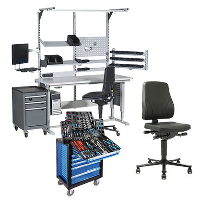 Arbeitsplatz und Werkstatt