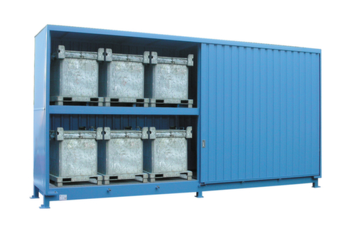 Lacont Gefahrstoff-Regalcontainer für maximal 12 KTC/IBC Standard 2 L