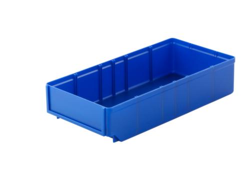 Regalkasten mit großer Beschriftungsfläche, blau, Tiefe 400 mm Standard 1 L