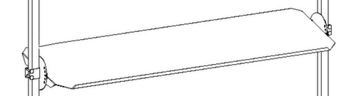 Rocholz Schrägboden 2000 für Packtisch, Breite x Tiefe 1630 x 450 mm Technische Zeichnung 1 L