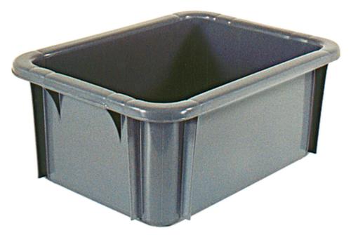 Stapelbehälter für Lebensmittel, grau, Inhalt 13 l Standard 1 L