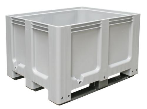 Großbehälter für Kühlhäuser, Inhalt 610 l, grau, 3 Kufen Standard 1 L