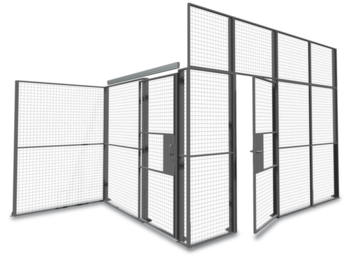 TROAX Wandelement Standard für Trennwandsystem, Breite 200 mm Milieu 1 L