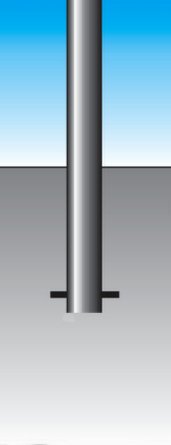 Sperrpfosten aus Edelstahl, Höhe 900 mm, zum Einbetonieren Detail 1 L