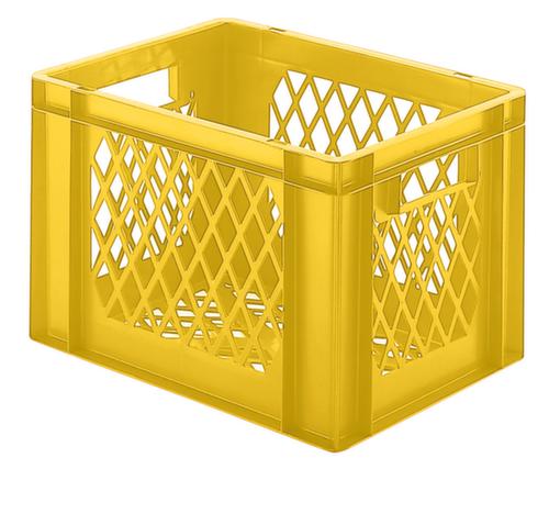 Lakape Euronorm-Stapelbehälter Favorit Wände + Boden durchbrochen, gelb, Inhalt 24 l Standard 1 L