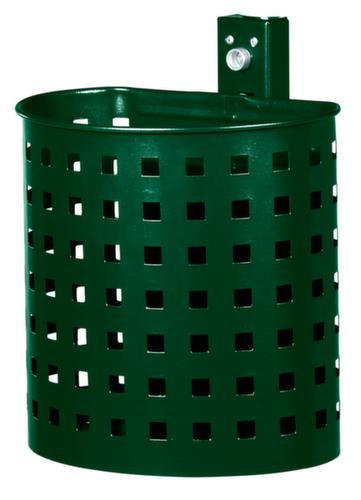Abfallbehälter für Wand- oder Pfostenmontage, 20 l, moosgrün Standard 1 L