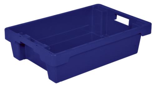 Euronorm-Drehstapelbehälter, blau, Inhalt 25 l Standard 1 L