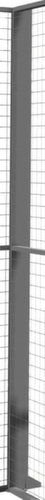 TROAX Stütze für Trennwandsystem, Breite 40 mm Standard 1 L