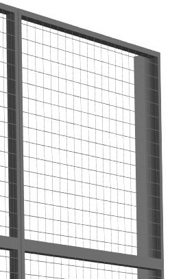 TROAX Wand-Aufsatzelement Standard für Trennwandsystem, Breite 500 mm