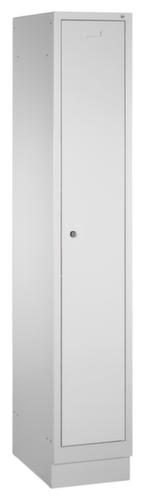 C+P Garderobenschrank Classic lichtgrau mit 1 Abteil, Abteilbreite 300 mm