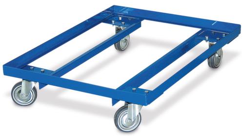 Kastenroller für Euronormbehälter und Paletten, Traglast 240 kg, RAL5010 Enzianblau Standard 1 L