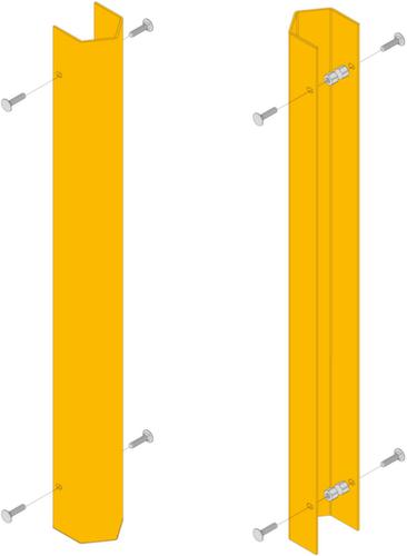 Regalstützen-Schutz, Höhe x Breite 715 x 100 mm Technische Zeichnung 1 L