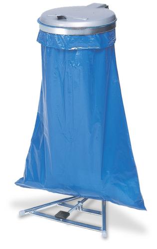 VAR Müllsackständer mit Fußpedal, für 120-Liter-Säcke, Deckel silber Standard 2 L