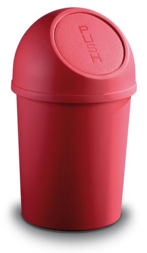 helit Push-Abfallbehälter, 13 l, rot Standard 1 L