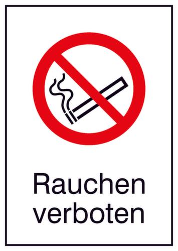 Verbotsschild Rauchen verboten, Aufkleber, Standard Standard 1 L