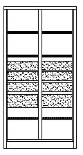 PAVOY Schwerlastschrank Basis mit Schubladen, Breite 1040 mm Technische Zeichnung 1 L