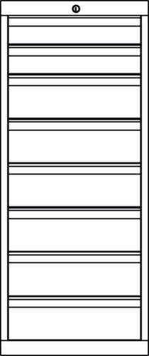 PAVOY Schubladenschrank Basis Plus, 8 Schublade(n) Technische Zeichnung 1 L